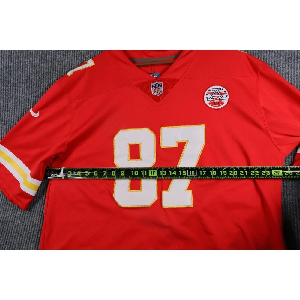 Nike Travis Kelce #87 Kansas City Chiefs Red NFL On-Field Jersey Men XL Football